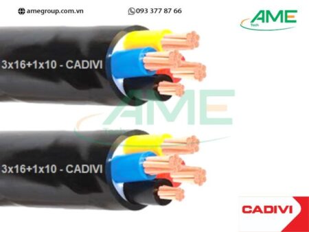 Cáp hạ thế CVV CADIVI 3×16+1×10-0.6/1kV