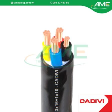 Cáp hạ thế CVV CADIVI 3×16+1×10-0.6/1kV