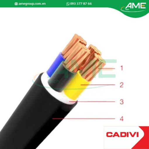 Cáp hạ thế CVV CADIVI 4×6-300/500V