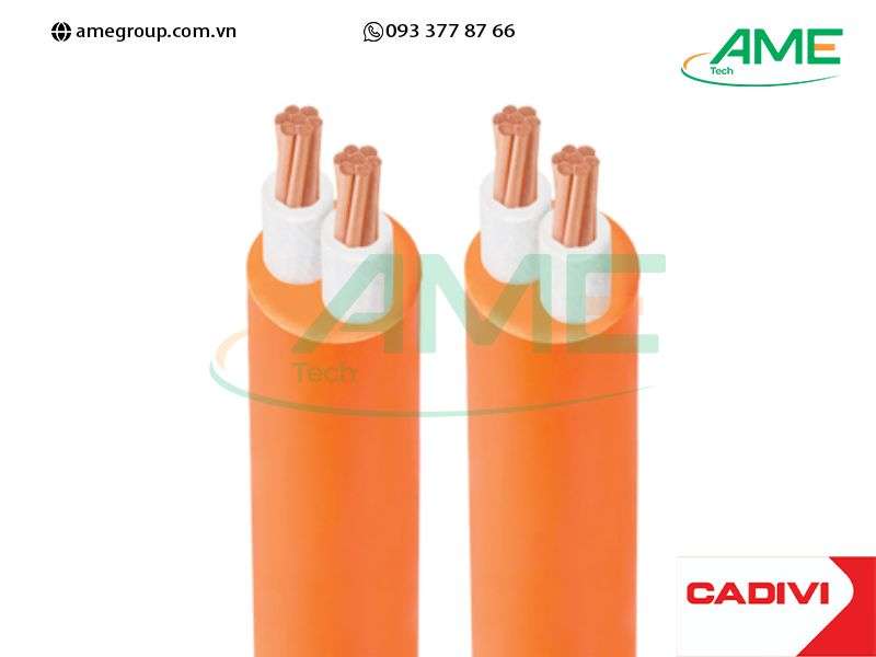 Cáp hạ thế chống cháy CXV/FR CADIVI 2×2.5-0.6/1kV