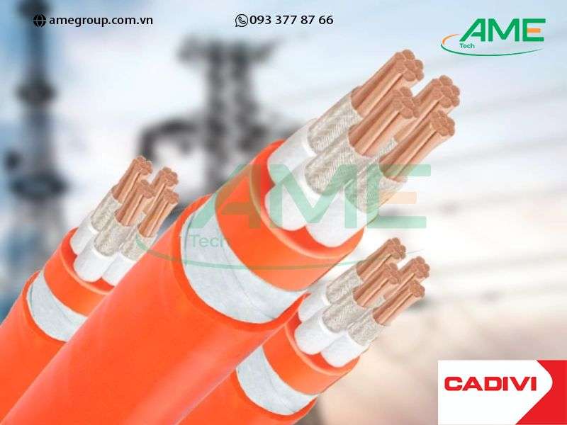Cáp hạ thế chống cháy CXV/FR CADIVI 3X16+1X10-0.6/1kV