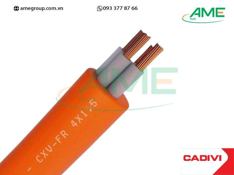 Cáp hạ thế chống cháy CXV/FR CADIVI 4×4-0.6/1kV