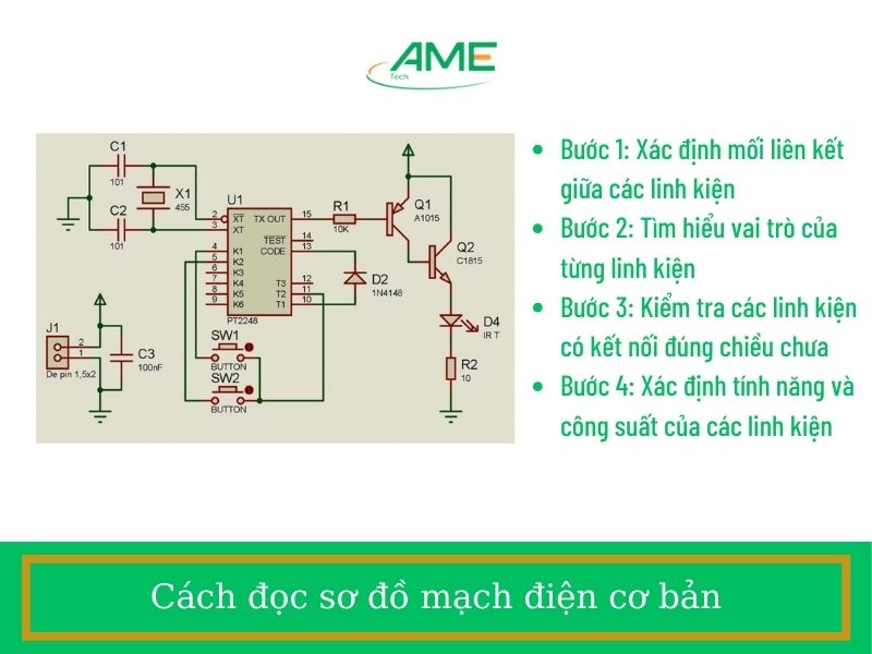 Cách đọc sơ đồ mạch điện cơ bản