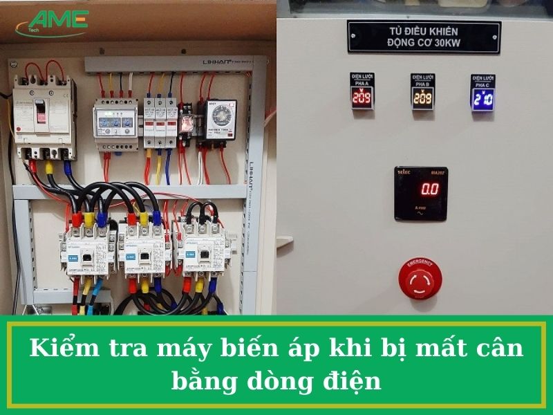 Kiểm tra máy biến áp khi bị mất cân bằng dòng điện
