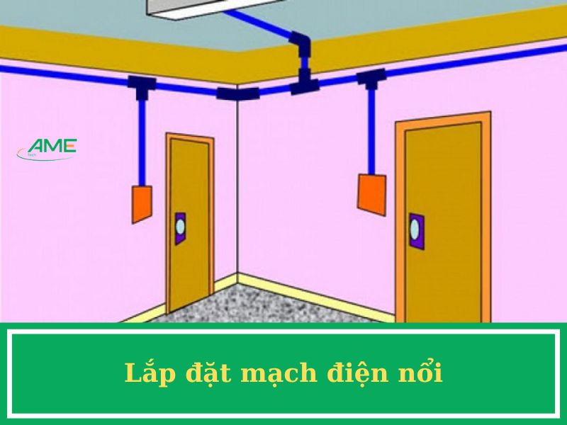Lắp đặt mạch điện nổi