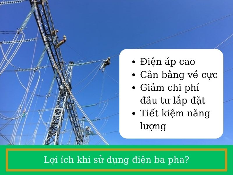 Lợi ích khi sử dụng điện ba pha