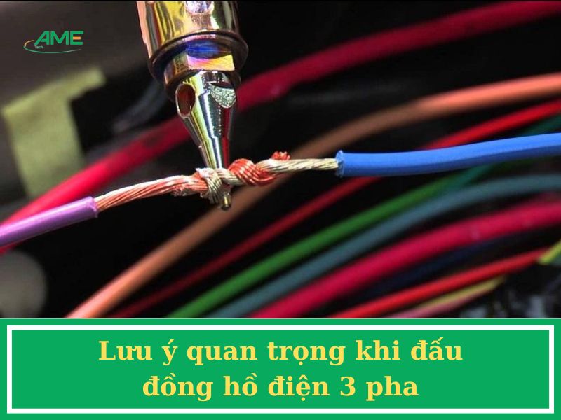 Lưu ý quan trọng khi đấu đồng hồ điện 3 pha