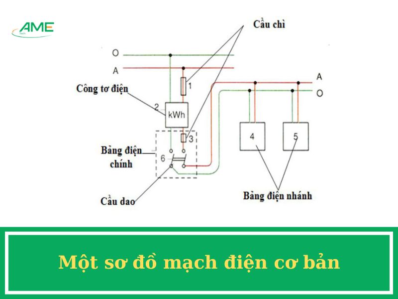 Một sơ đồ mạch điện cơ bản