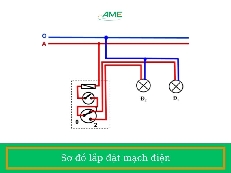 Sơ đồ lắp đặt mạch điện