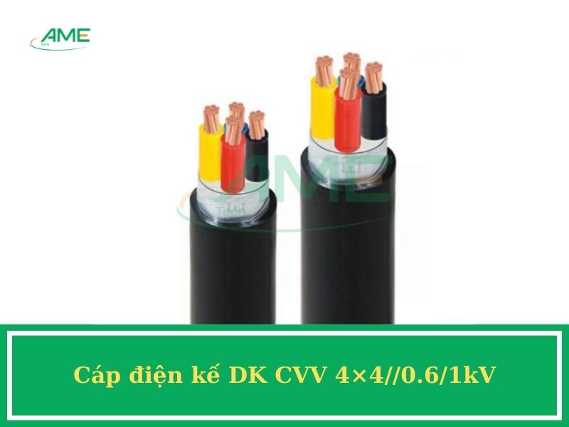 Cáp điện kế DK CVV 4×4__0.6_1kV