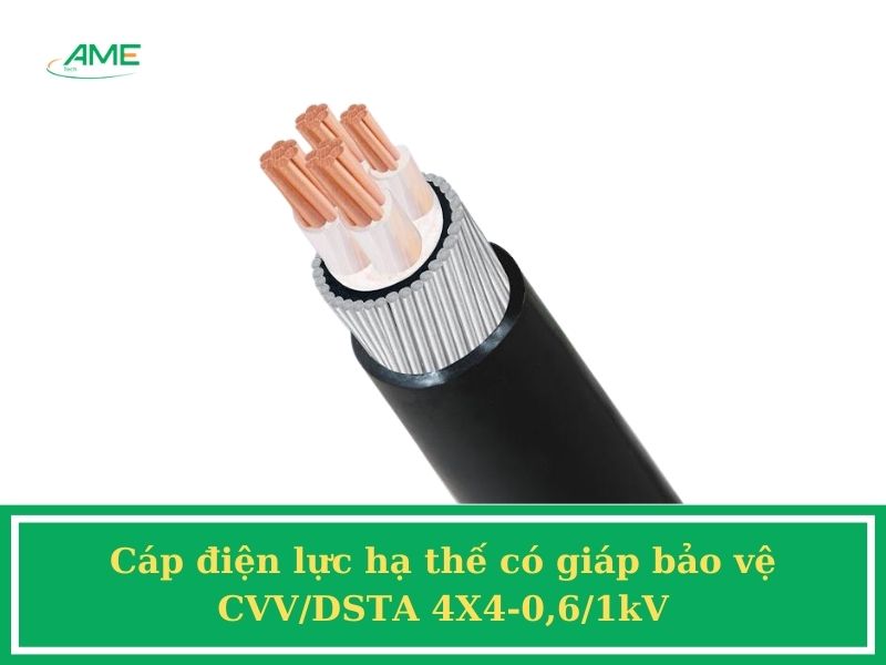 Cáp điện lực hạ thế có giáp bảo vệ CVV_DSTA 4X4-0,6_1kV