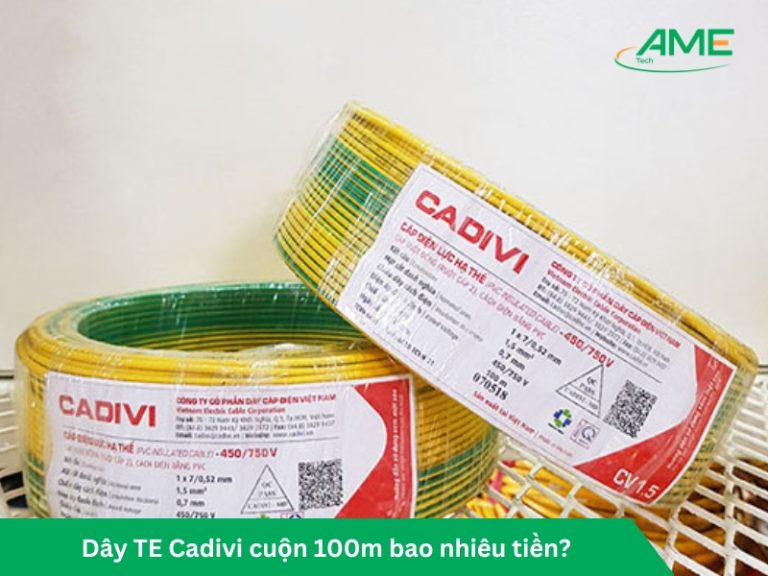 Dây TE Cadivi cuộn 100m bao nhiêu tiền