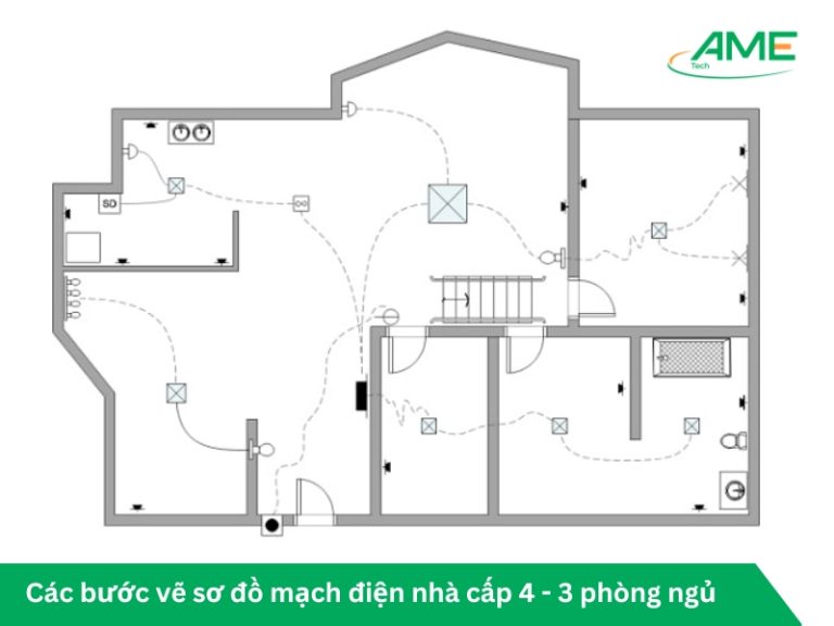 Mau-Cac-buoc-ve-so-do-mach-dien-nha-cap-4-3-phong-ngu-don-gian