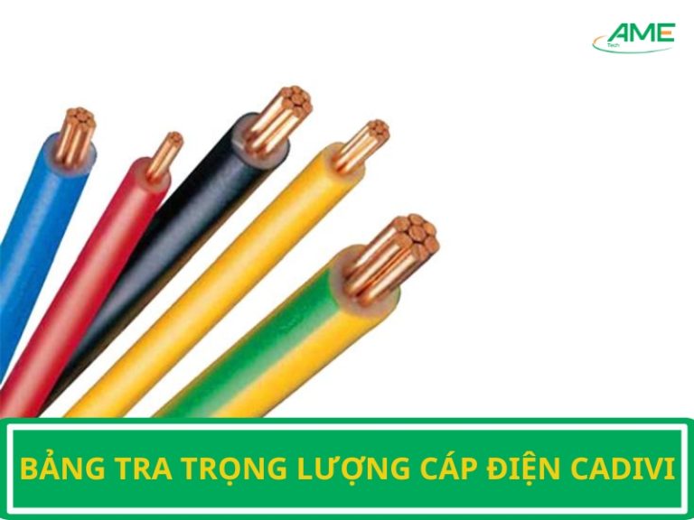 Bảng tra trọng lượng cáp điện cadivi