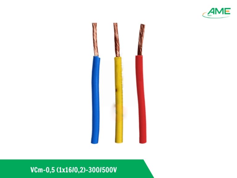 DÂY ĐIỆN BỌC NHỰA PVC VCM-0,5 (1×160,2)-300500V