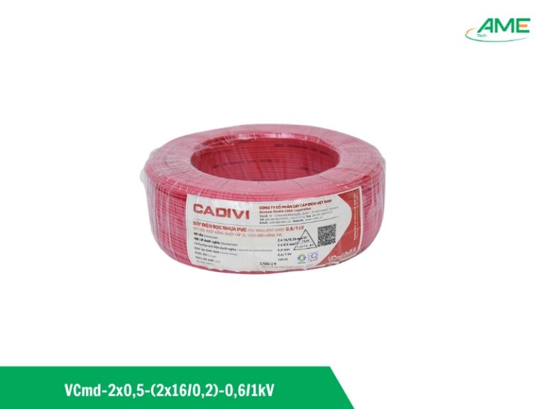 DÂY ĐÔI MỀM BỌC NHỰA PVC VCMD-2×0,5-(2×160,2)-0,61KV
