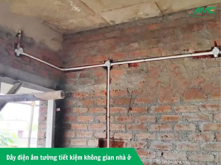 Dây điện âm tường tiết kiệm không gian nhà ở