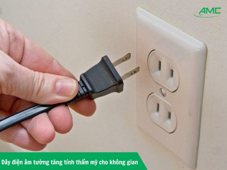 dây điện âm tường tăng tính thẩm mỹ cho không gian