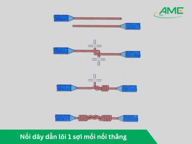 nối dây dẫn lõi 1 sợi