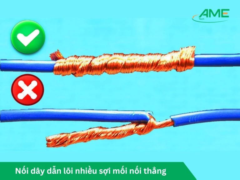 nối dây dẫn lõi nhiều sợi