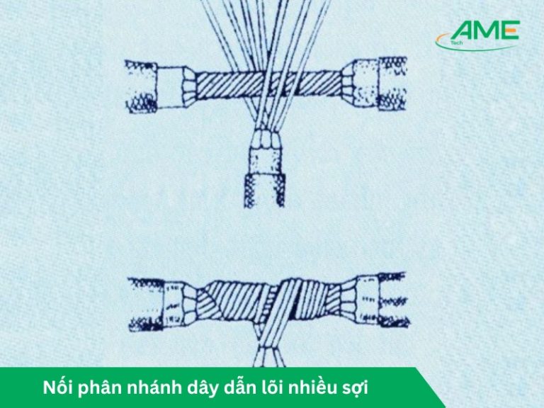 nối phân nhánh dây dẫn lõi nhiều sợi