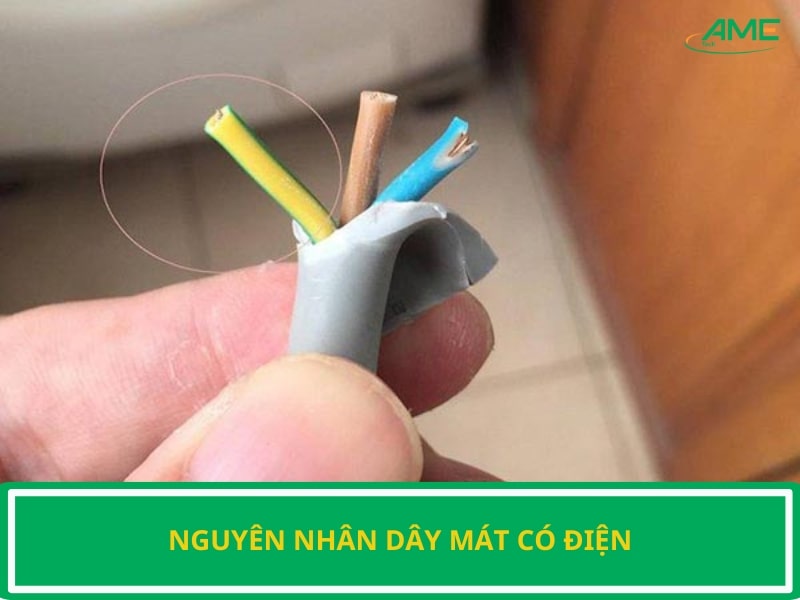 nguyên nhân dây mát có điện