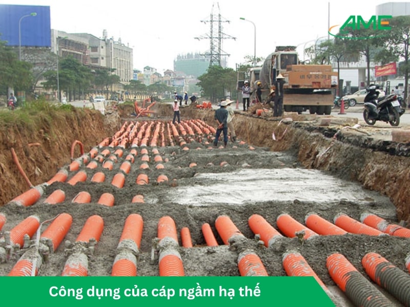 Công dụng của cáp ngầm hạ thế Công dụng của cáp ngầm hạ thế