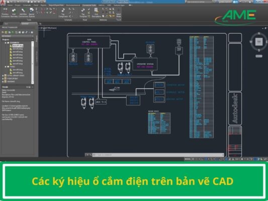 Các ký hiệu ổ cắm điện trên bản vẽ CAD