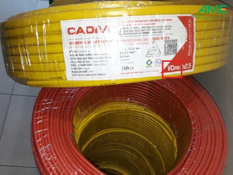 Ký hiệu loại dây điện Cadivi