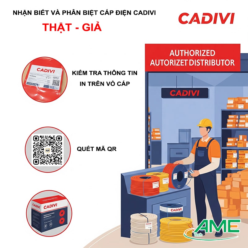 Hướng dẫn nhận biết và chọn mua cáp điện CADIVI tại Lâm Đồng chính hãng
