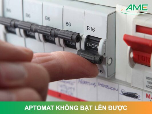 Aptomat không bật lên được