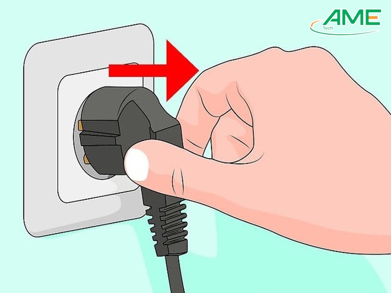 Ngắt nguồn điện cũng như hệ thống điện để chuẩn bị tiến hành đo đạc, kiểm tra