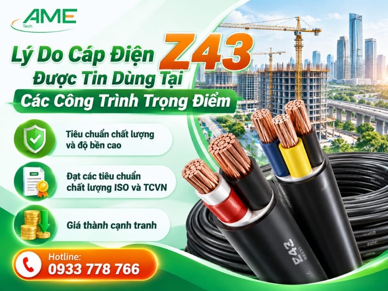 Lý Do Cáp Điện Z43 Được Tin Dùng Tại Các Công Trình Trọng Điểm